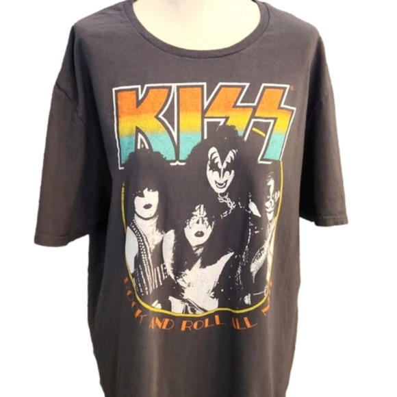 Mens/Unisex KISS dark gray graphic tee size XL. - Picture 3 of 12